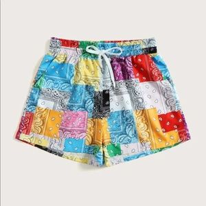 Patchwork shorts